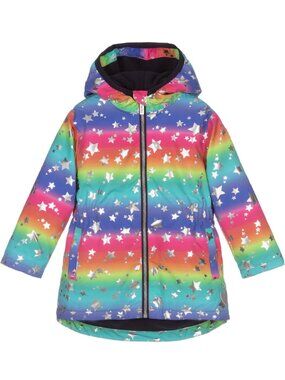 Hatley Rainbow Star Puffer Jacket for Kids - Multicolor